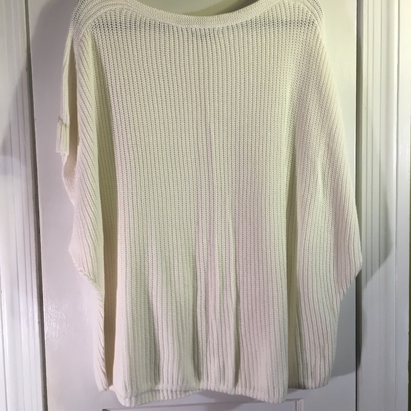 GAP Slouchy Wide-Neck Sweater, White, XL - Picture 6 of 6